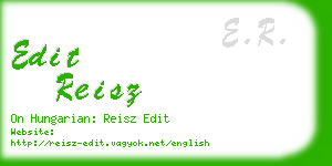 edit reisz business card